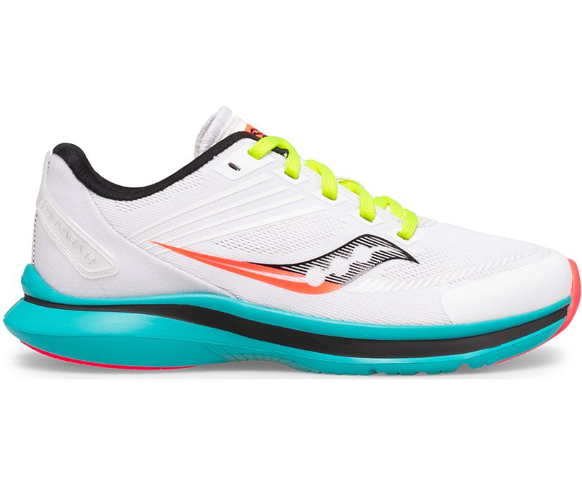 Gyerek Saucony Kinvara 12 Tornacipő Fehér Kék | HU 126PJJ